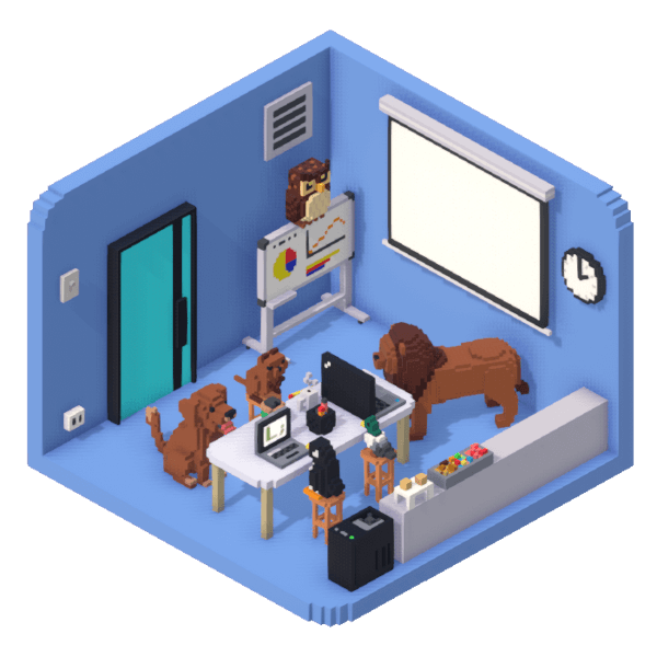 Post Liskov workplace in cartoon form